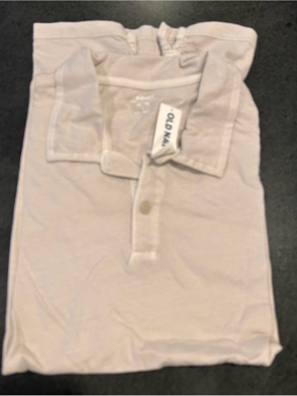 Old Navy Men’s Polo Shirt - Pale Cream/Tan